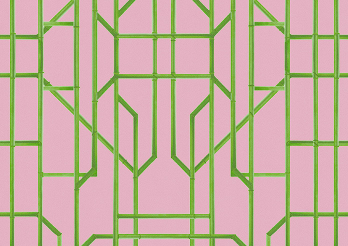 Bamboo Candy, Green Pink - Twist&Fit Roman Blind - Image 7